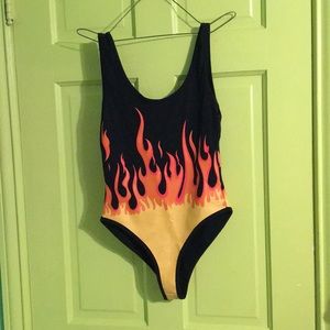 Forever 21 Flame bodysuit size small
